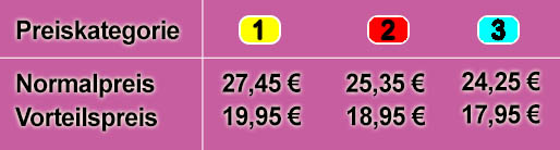 Formel Eins Firmenkunden Preistabelle